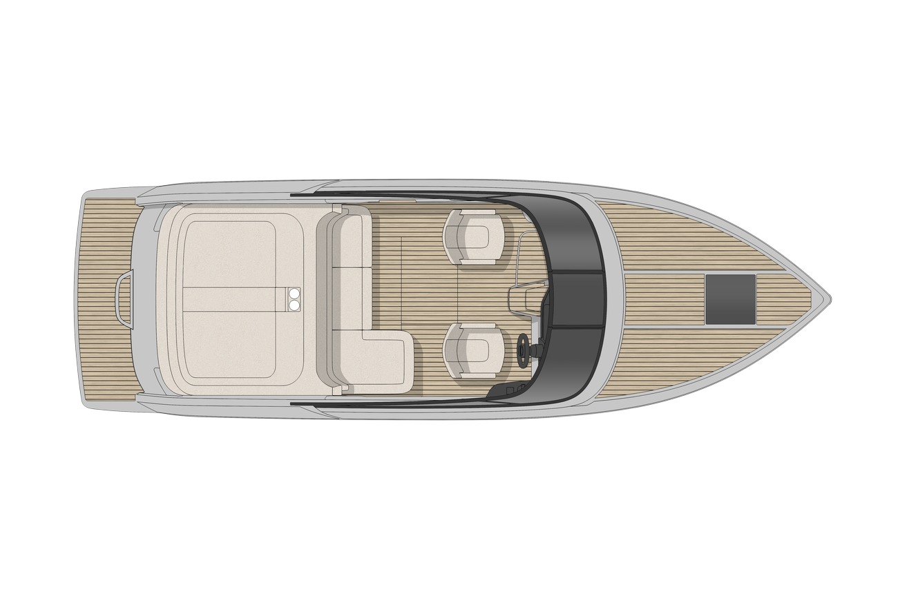 Plan du Cranchi E26 Classic : Pont principal